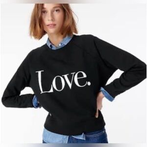 J. Crew gently loved sweatshirt in Love.